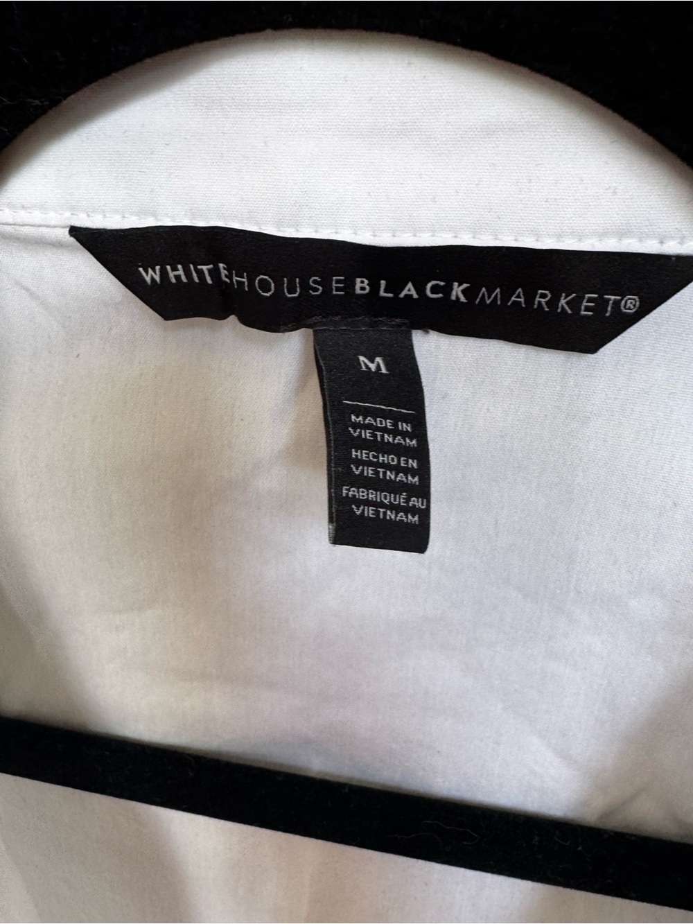 White House Black Market White Eyelet Tie-Waist Blouse - Picture 4 of 4